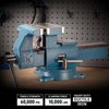 Capri Tools 8 Reversible Bench Vise, 8 Jaw Width, 83 And 122 Jaw Opening CP10550-8